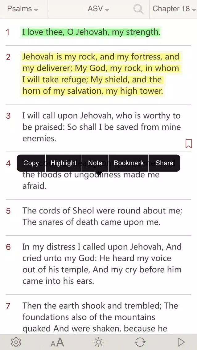 Bible : Holy Bible ASV - Bible Study on the go Screenshots