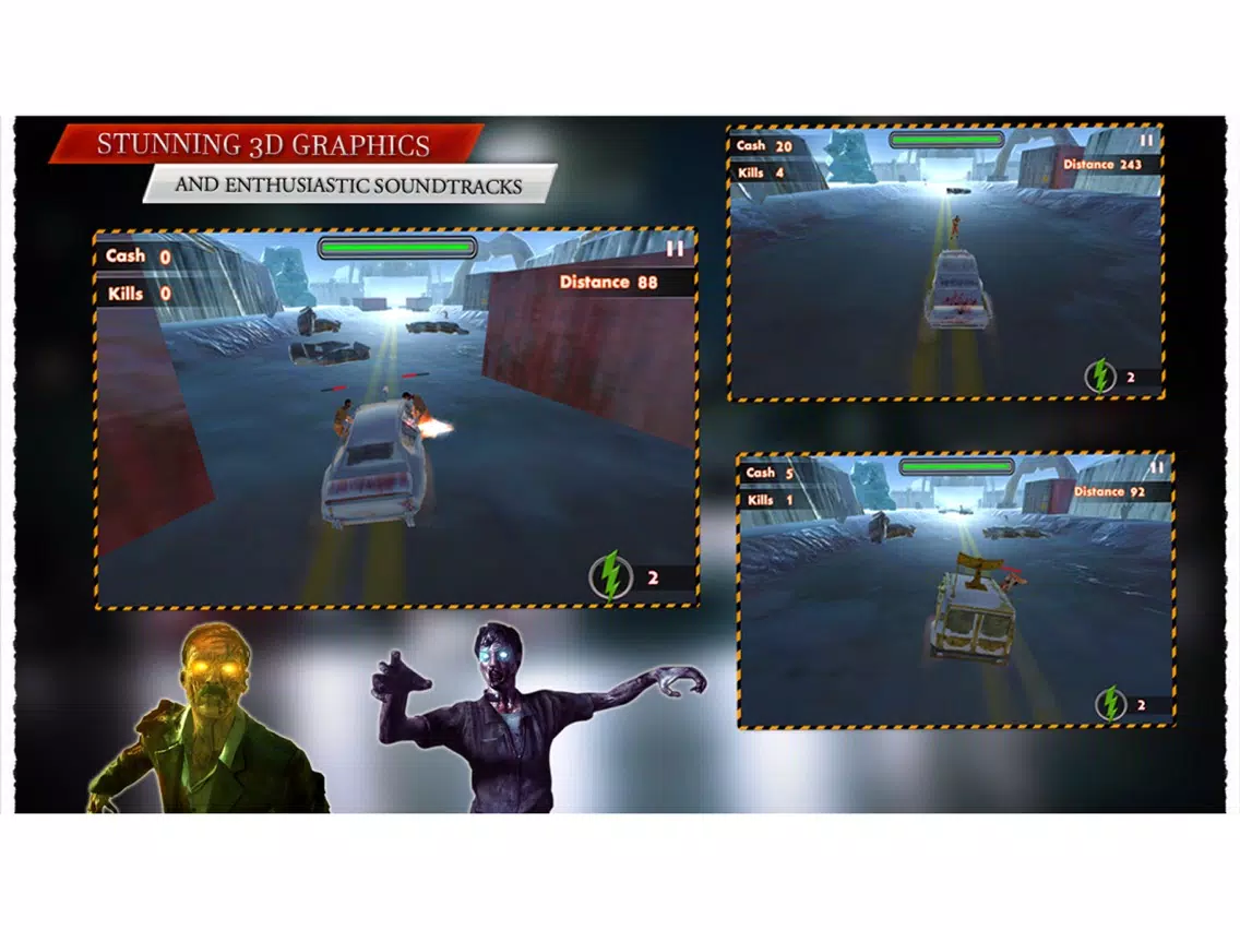 Racing N Kill Zombie iPad 应用截图