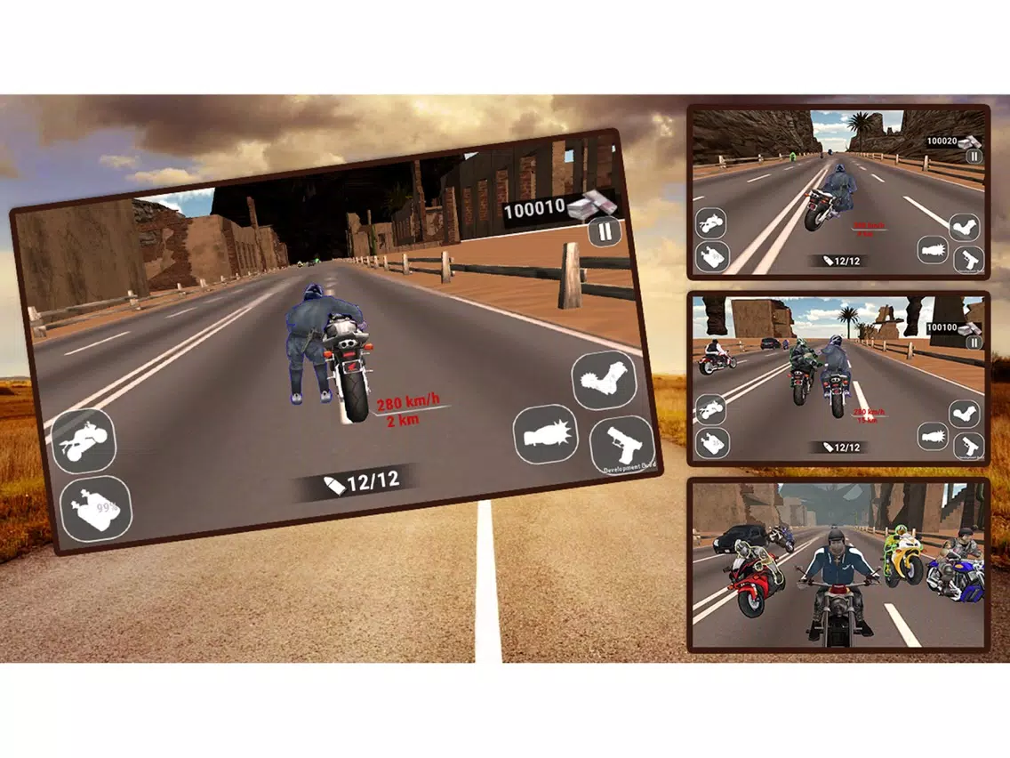 Road Rash Bike Attack Race - Stunt Rider iPad  स्क्रीनशॉट