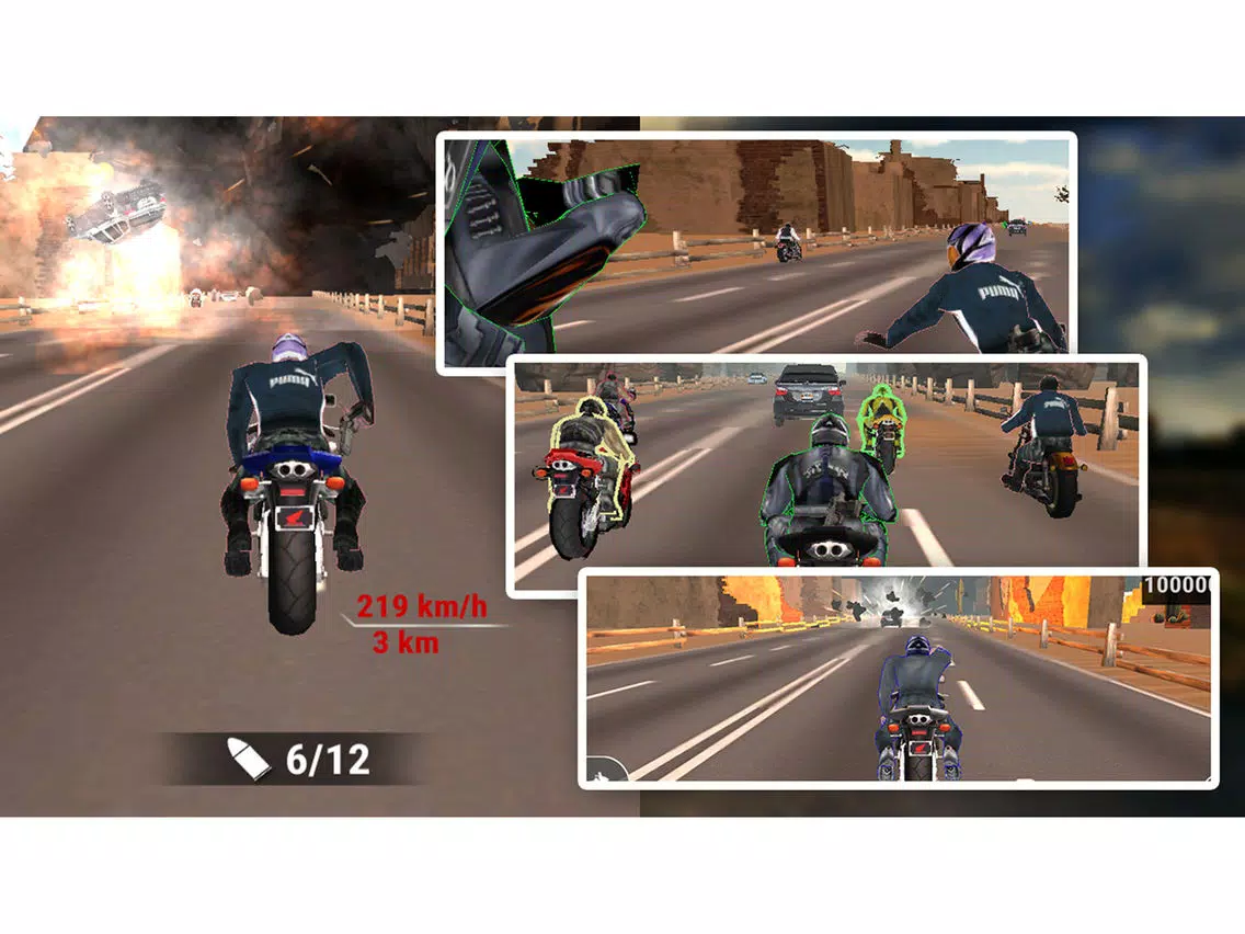 Road Rash Bike Attack Race - Stunt Rider iPad  स्क्रीनशॉट