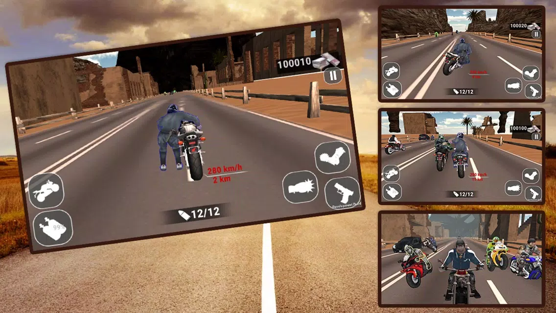 Road Rash Bike Attack Race - Stunt Rider स्क्रीनशॉट
