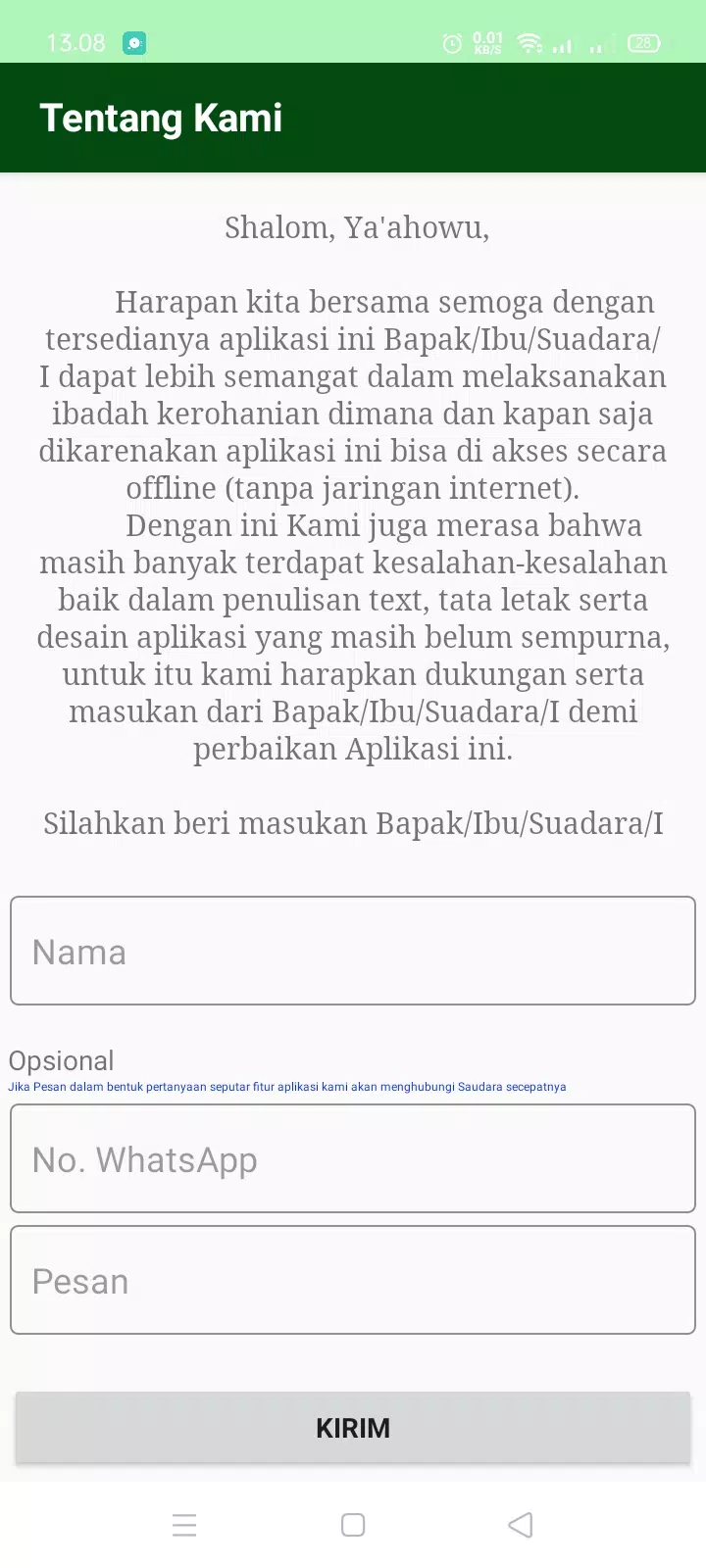 Buku Zinuno Gereja AMIN Screenshots