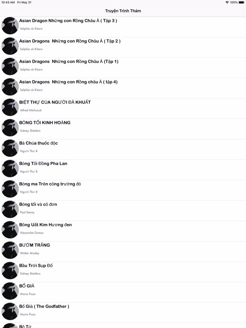 101 Truyện Trinh Thám Hay Nhất iPad Screenshots