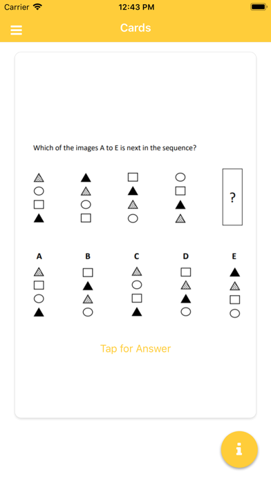 Non-verbal Reasoning Questions Screenshots