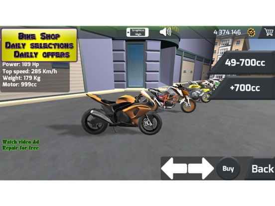 Capturas de tela do Drag Bike Racing: Nitro Wars iPad 