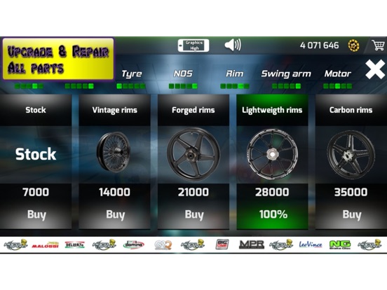 Capturas de tela do Drag Bike Racing: Nitro Wars iPad 