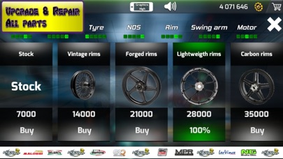 Capturas de tela do Drag Bike Racing: Nitro Wars