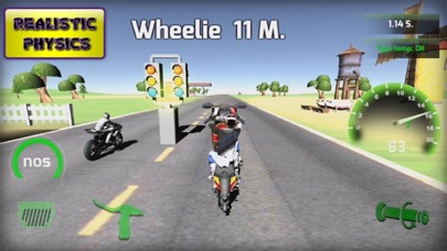 Capturas de tela do Drag Bike Racing: Nitro Wars