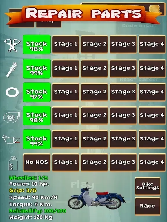 ภาพหน้าจอของ Drag Racing Manager Bike Race iPad 