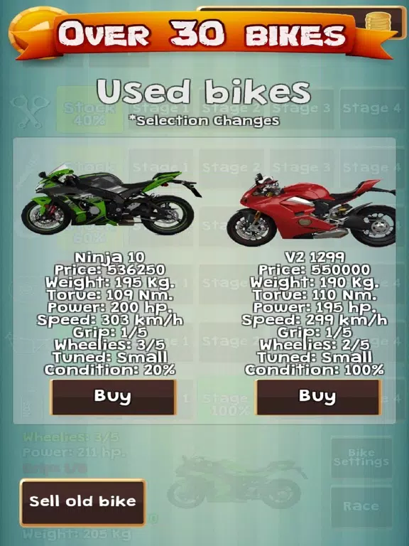 ภาพหน้าจอของ Drag Racing Manager Bike Race iPad 
