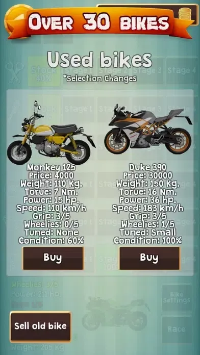 ภาพหน้าจอของ Drag Racing Manager Bike Race