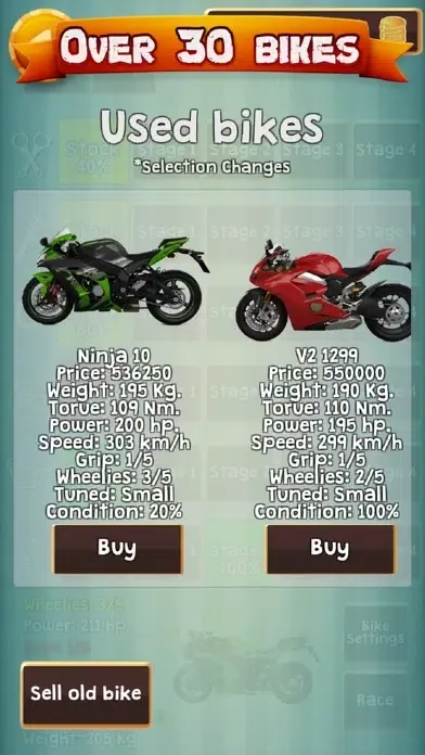 ภาพหน้าจอของ Drag Racing Manager Bike Race