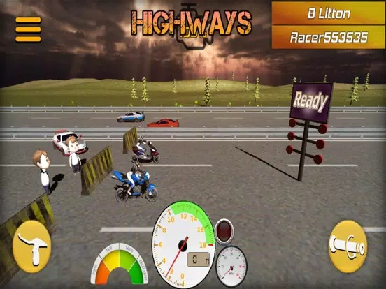 Capturas de tela do Drag Bikes 2 moto Drag racing iPad 