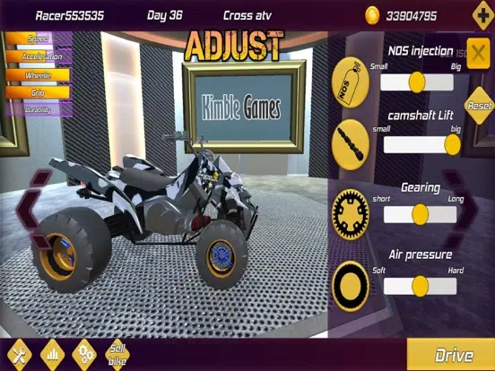 Capturas de tela do Drag Bikes 2 moto Drag racing iPad 