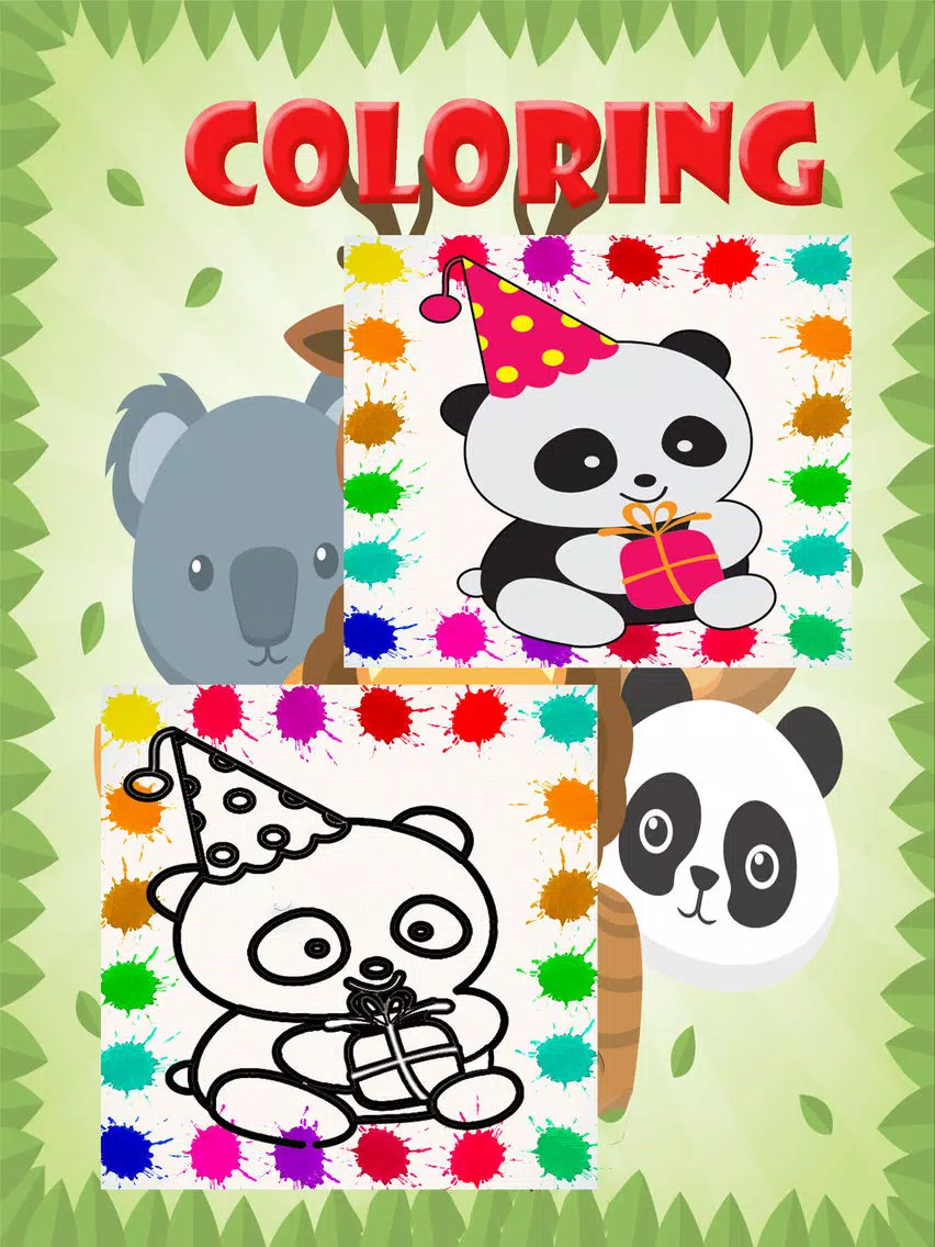Panda Coloring For Kids learning First Edition iPad Screenshots