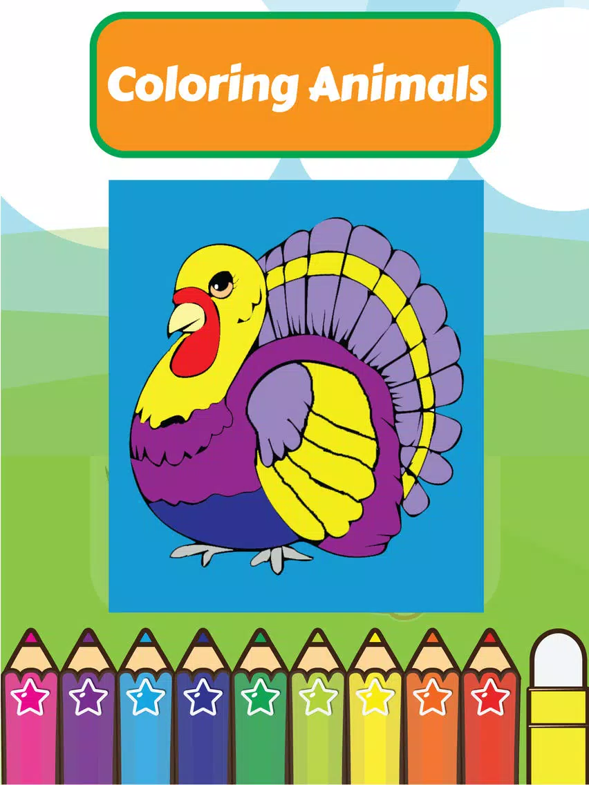 Coloring My Cute Farm Animals for Preschool boy and girl iPad Screenshots