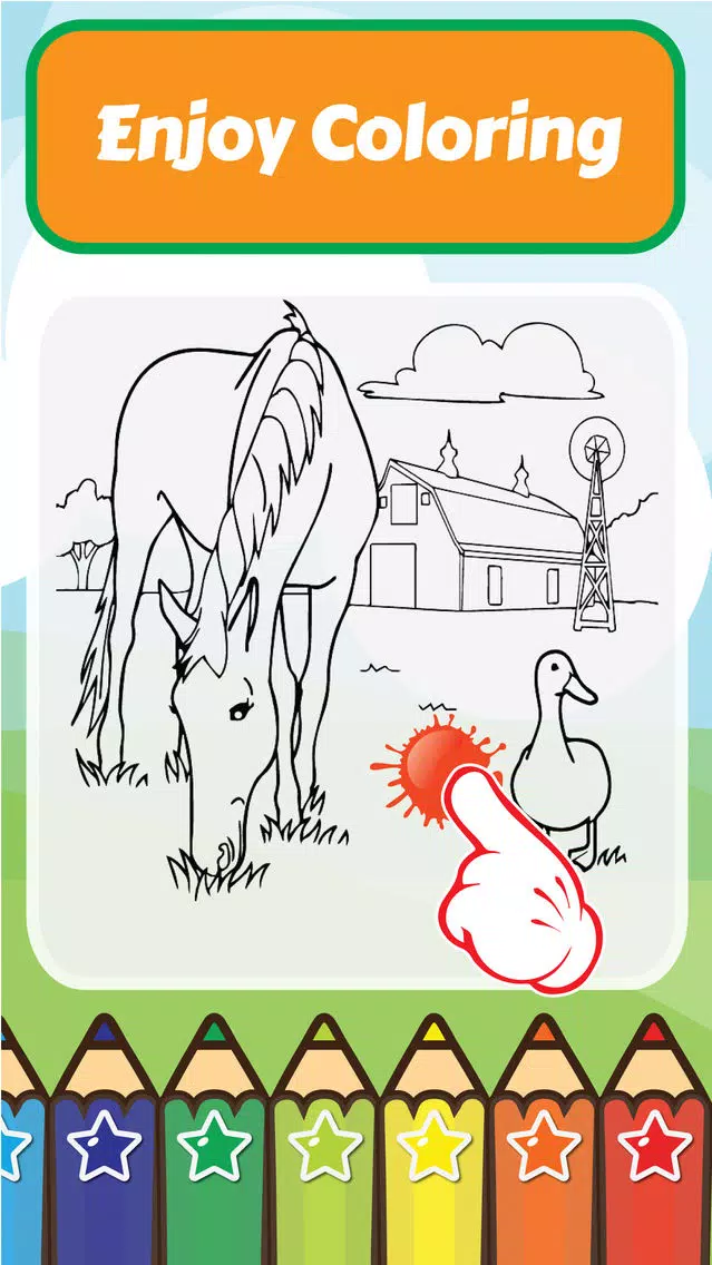 Coloring My Cute Farm Animals for Preschool boy and girl Screenshots