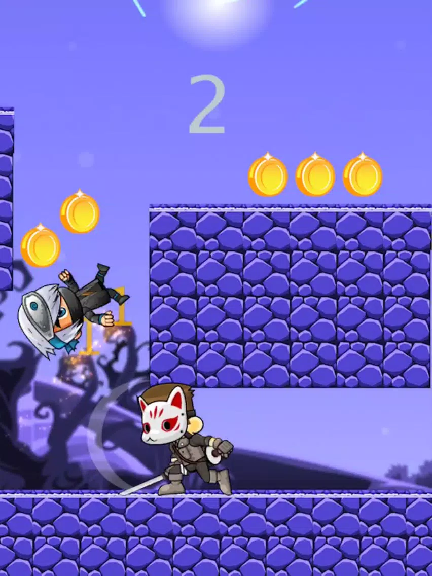 Capturas de tela do NINJA RUNNING JUMP iPad 