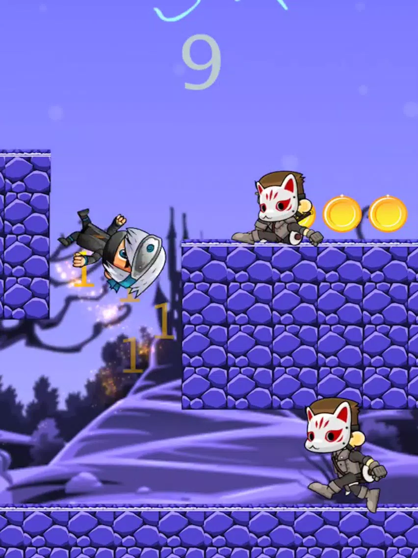 Capturas de tela do NINJA RUNNING JUMP iPad 
