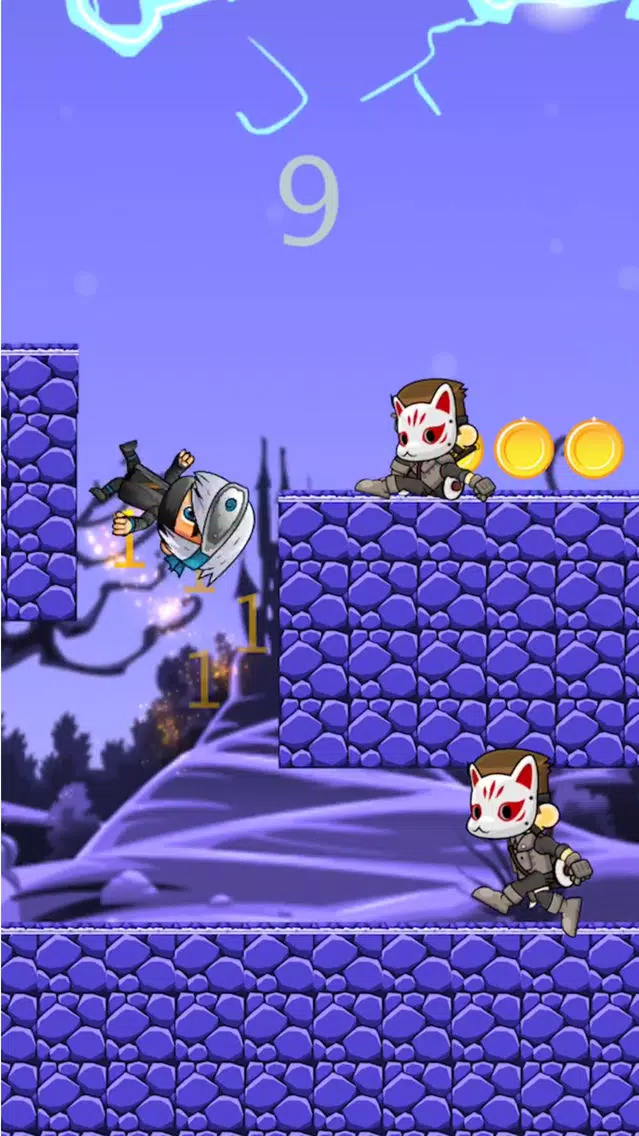 Capturas de tela do NINJA RUNNING JUMP