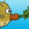 Puffer Fish Eating Carrot