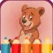 Animal cartoon coloring books for kids