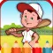 Sport baseball coloring games for kids