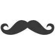 Hipster Mustache, Beard and Glasses Stickers