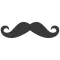 Hipster Mustache, Beard and Glasses Stickers