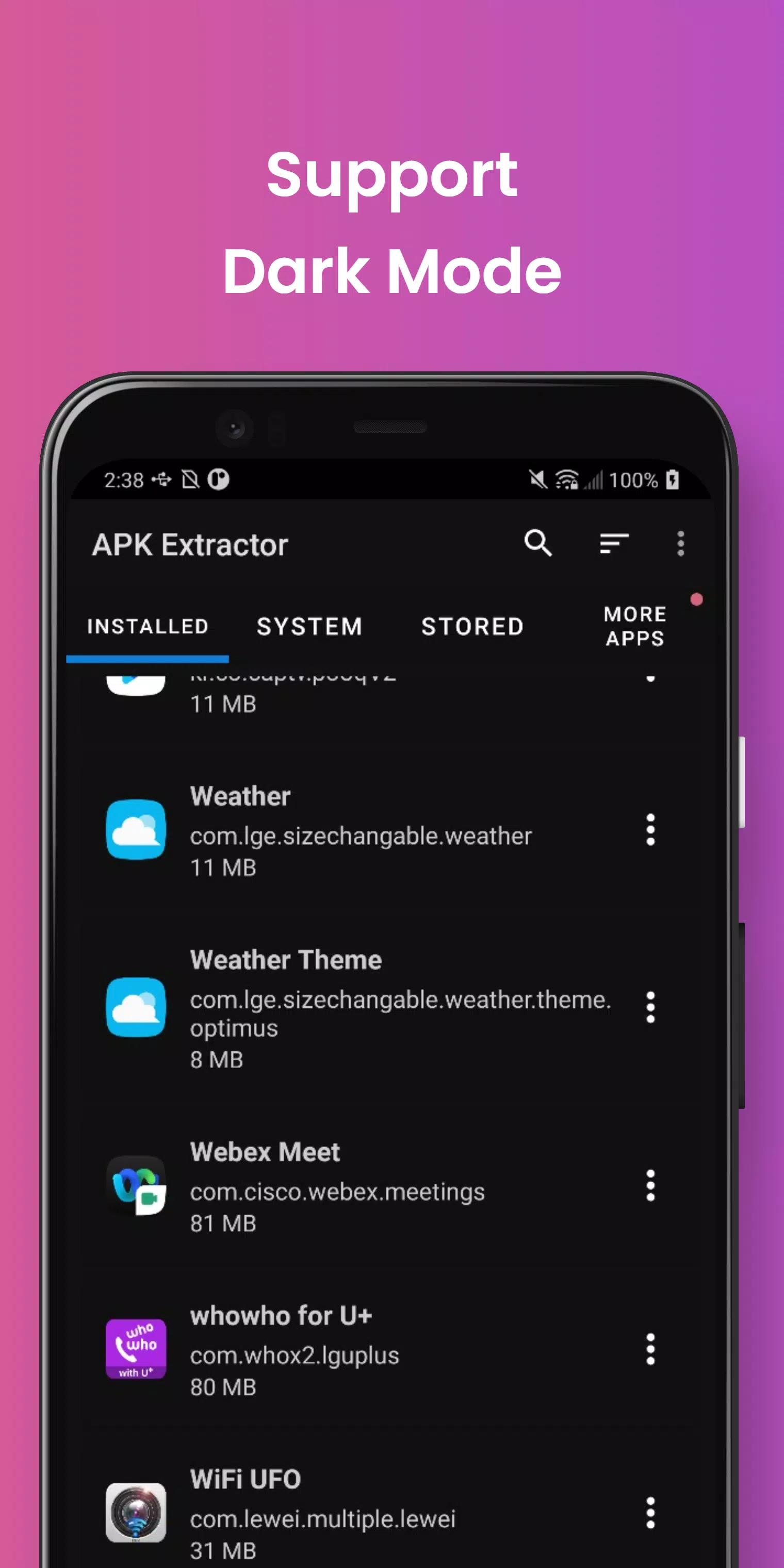 APK Extractor Screenshots