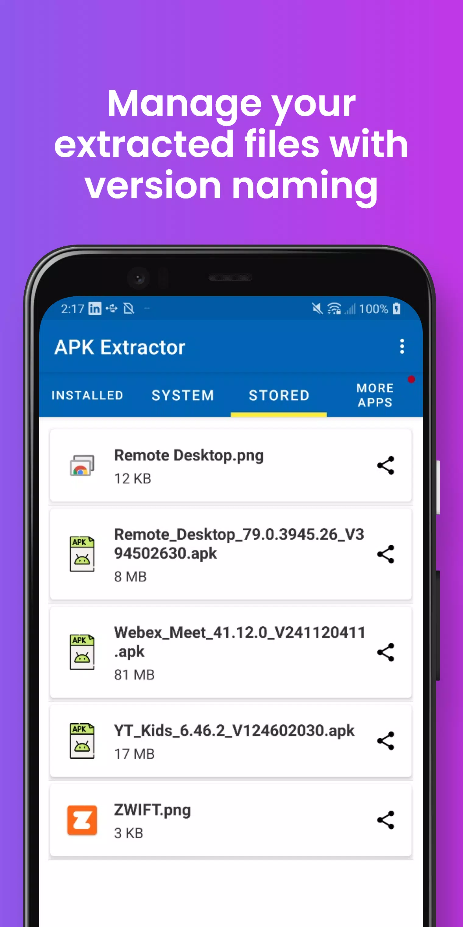 APK Extractor Screenshots