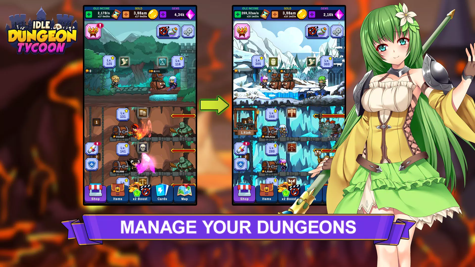Idle Dungeon Tycoon Screenshots