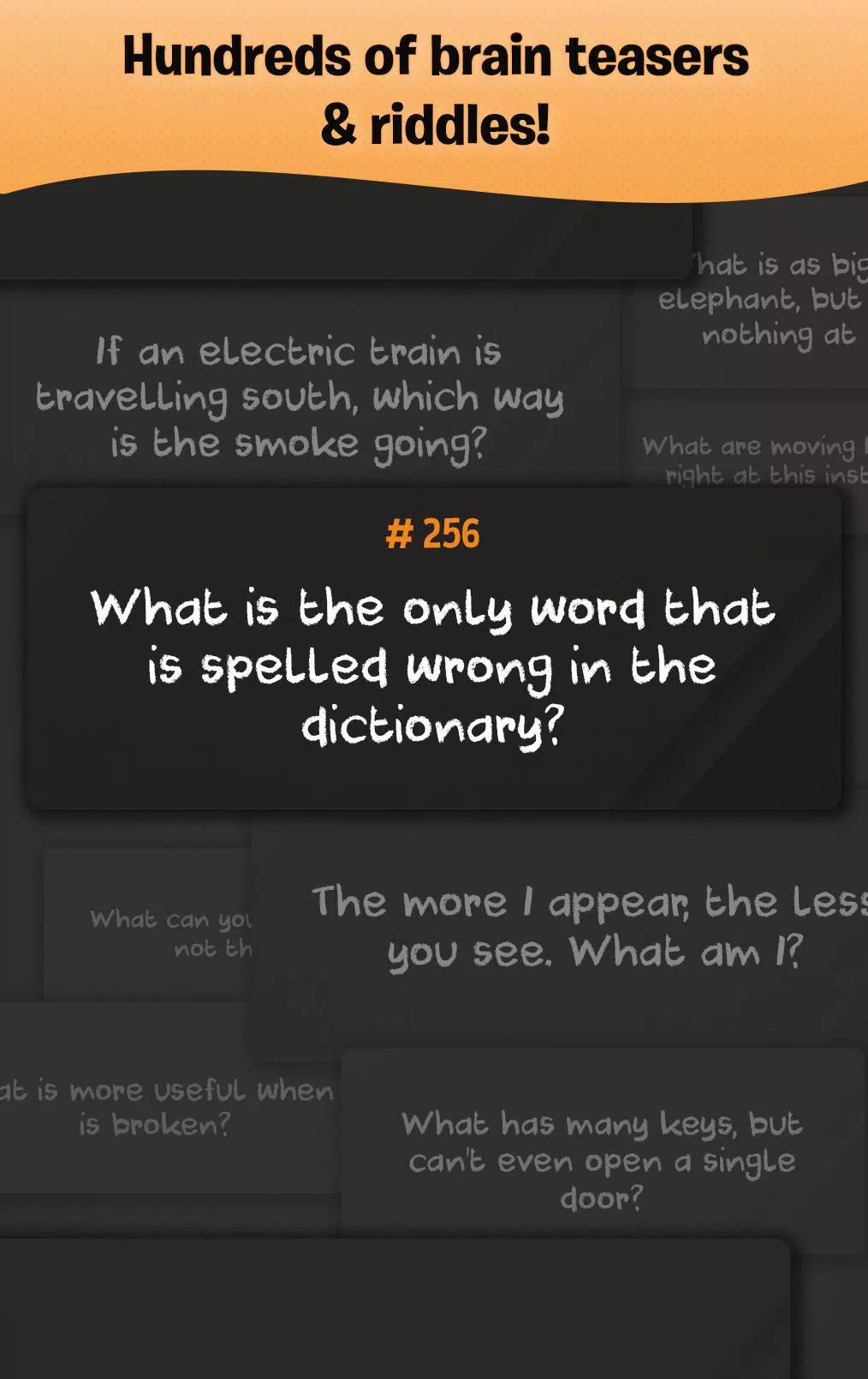 Riddles Test - 500 Brain Games Screenshots