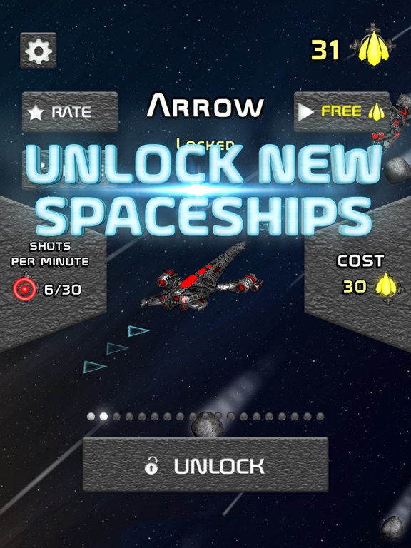 Asteroid Crash iPad  スクリーンショット