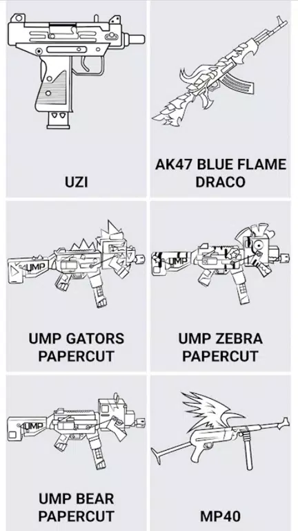 How to draw Fire weapons Screenshots