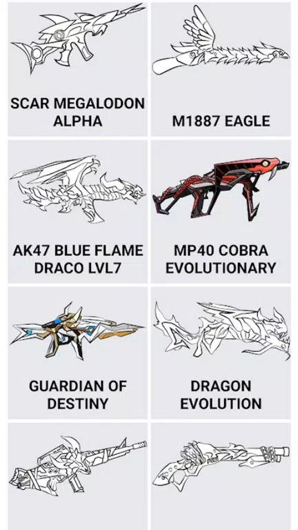 How to draw Fire weapons Screenshots