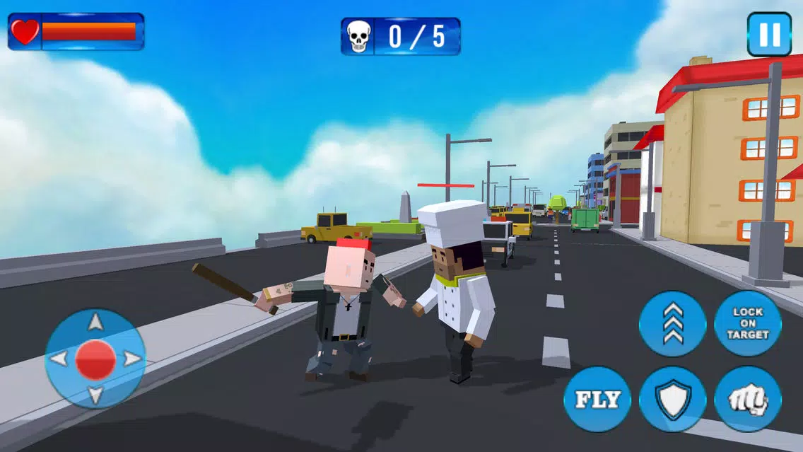Capturas de tela do Blocky Gangster Crime War Sim