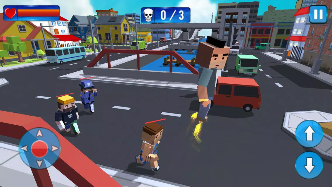 Capturas de tela do Blocky Gangster Crime War Sim