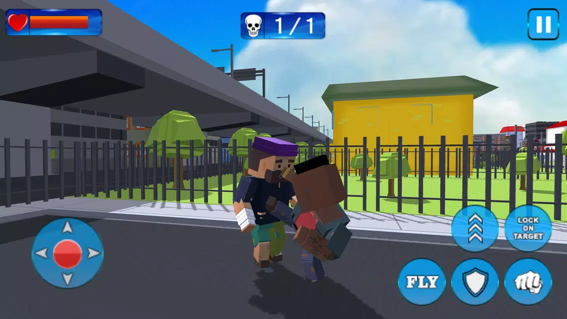 Capturas de tela do Blocky Gangster Crime War Sim