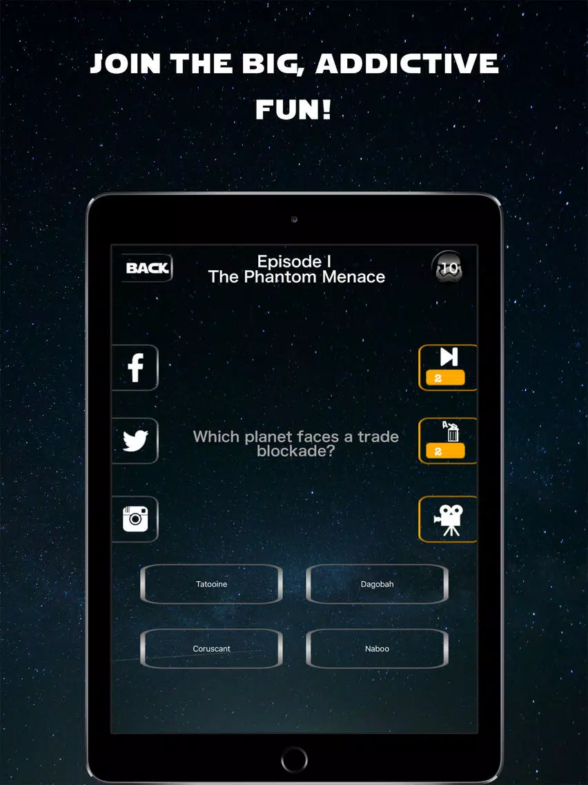 Trivia Wars - Quiz Game for the real Star Wars fan iPad Screenshots