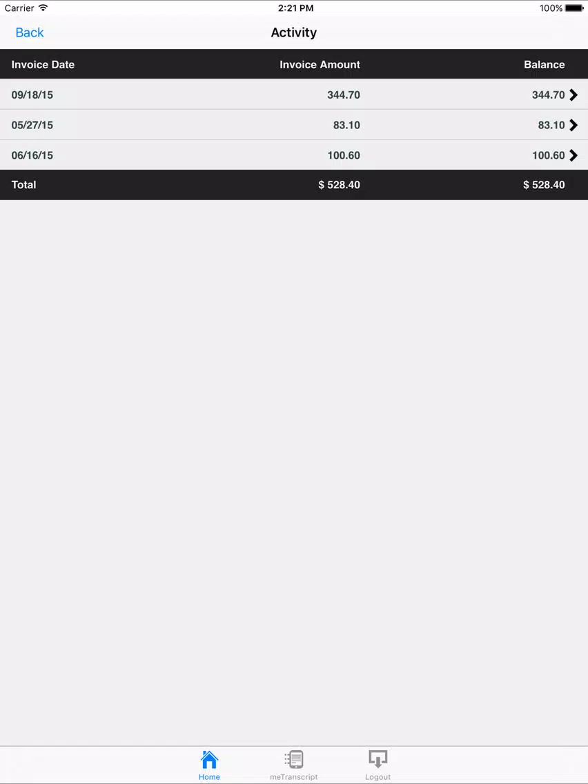 Kramm Court Reporting's 24/7 Calendar & Repository iPad Screenshots