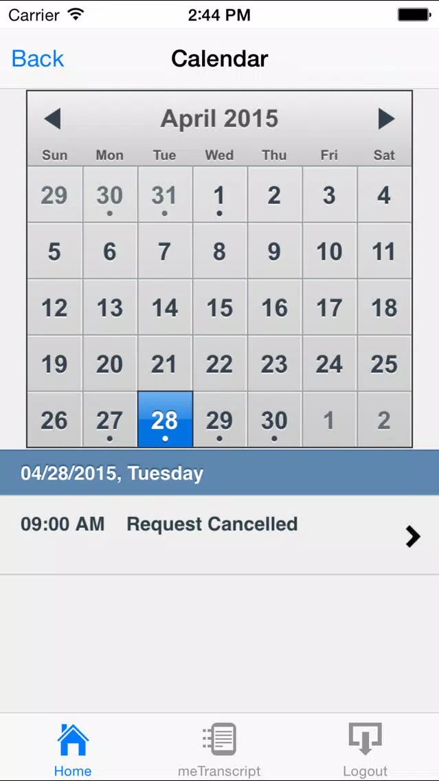 Kramm Court Reporting's 24/7 Calendar & Repository Screenshots
