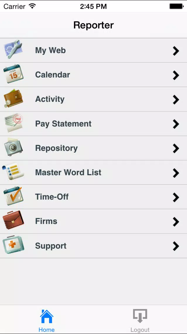 Kramm Court Reporting's 24/7 Calendar & Repository Screenshots