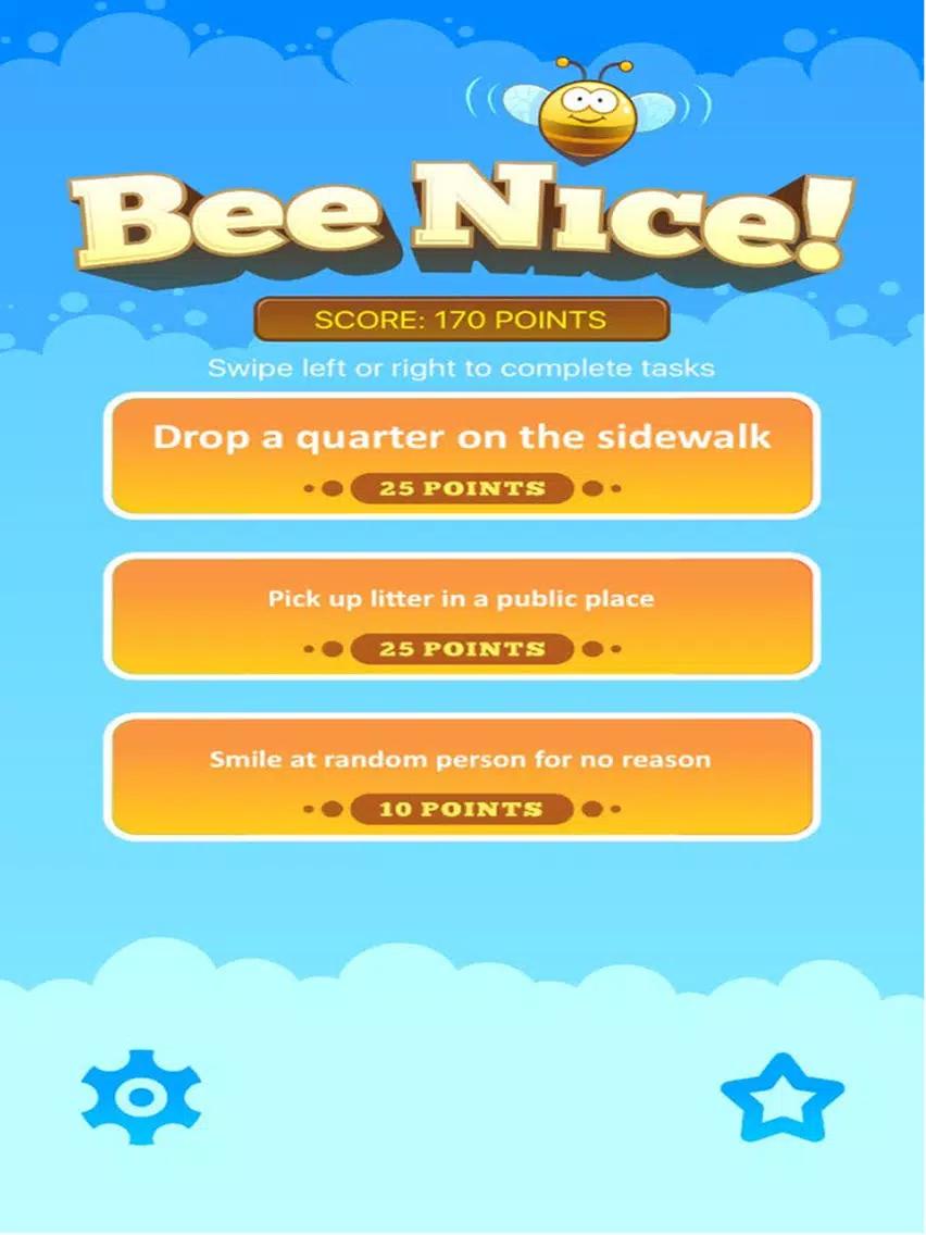 Bee Nice: Daily Challenges to Improve Yourself and the People Around You. The Random Acts of Kindness Game iPad Screenshots