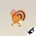 Turkey - Thanksgiving stickers