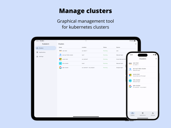 تصاویر Kubeterm - Kubernetes client iPad