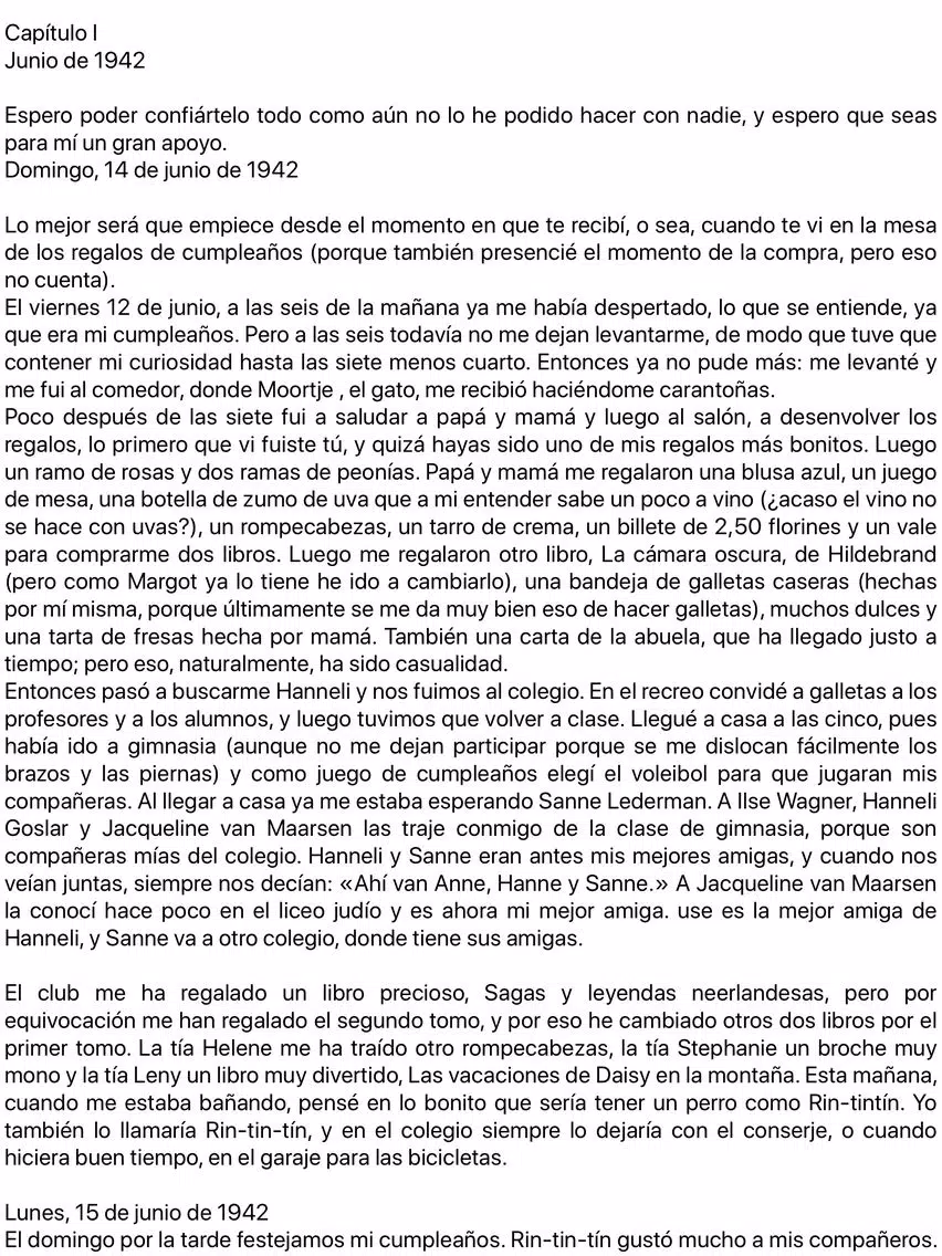 El diario de Ana Frank iPad Screenshots