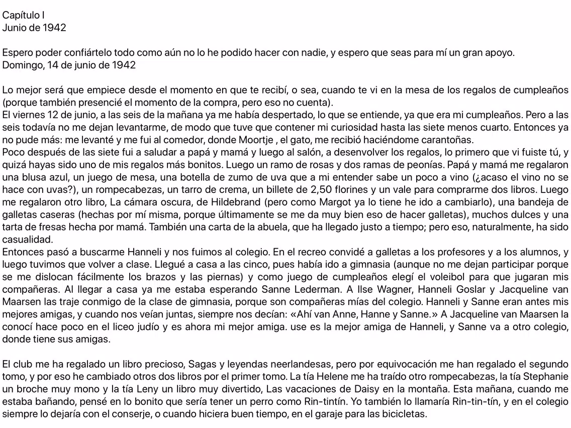 El diario de Ana Frank iPad Screenshots