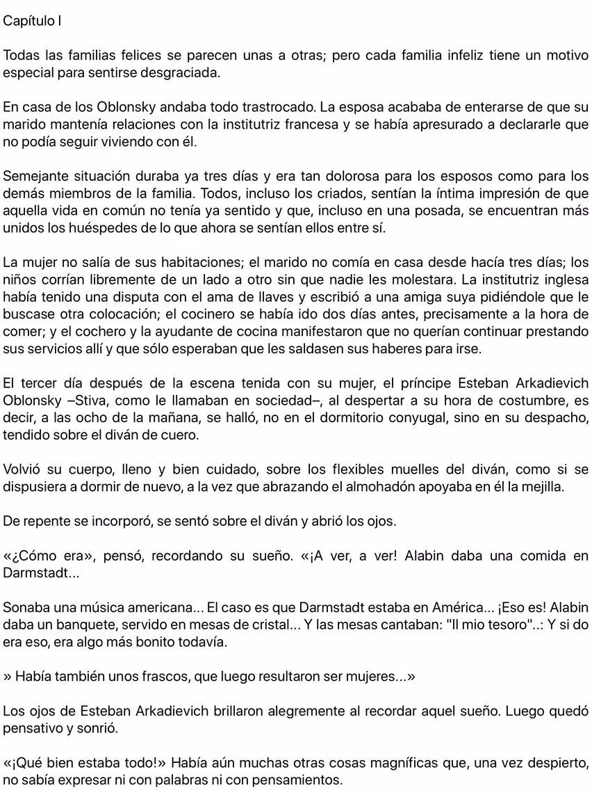 Ana Karenina en español iPad Screenshots