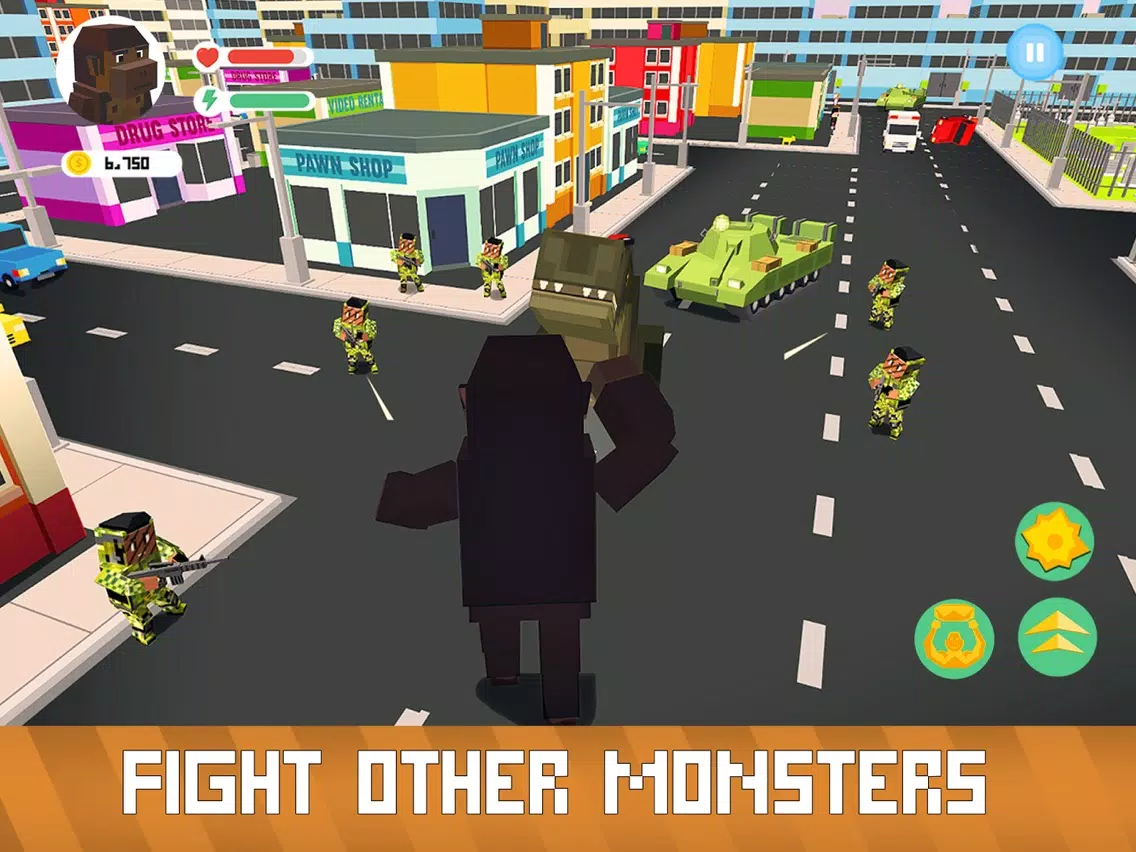 ภาพหน้าจอของ Blocky Monsters Smash Full iPad 